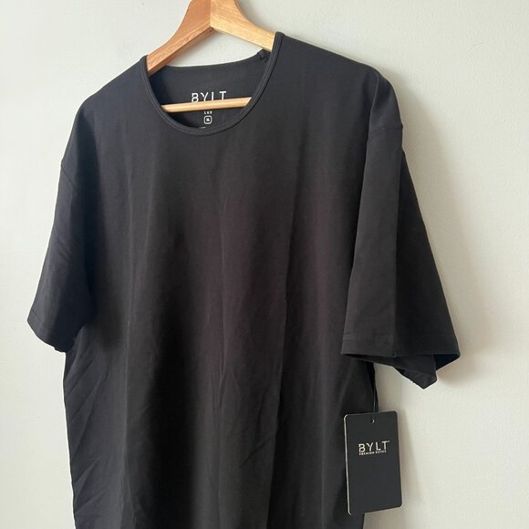 NWT BYLT Drop Cut Lux T-Shirt Black Men's Size XL - Picture 3 of 10